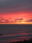 SX16495 Red sky from sunset over sea at Ogmore by Sea.jpg